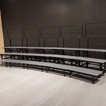 厂家合唱台阶可移动折叠三层四层直弧两用排练站台合唱架子