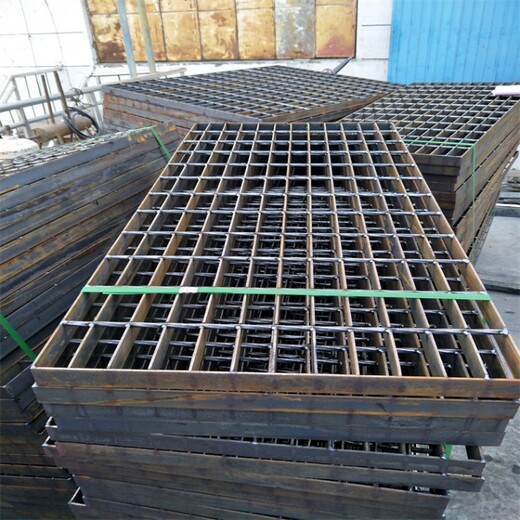 河北镀锌钢格板厂家供应平台梯踏板锯齿防滑钢格板