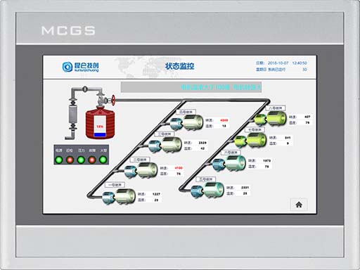 TPC7022Ni物聯網屏昆侖通態SVG直流屏顯示屏