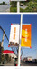 金华市生产铝合金马路灯杆道旗，道旗尺寸画面
