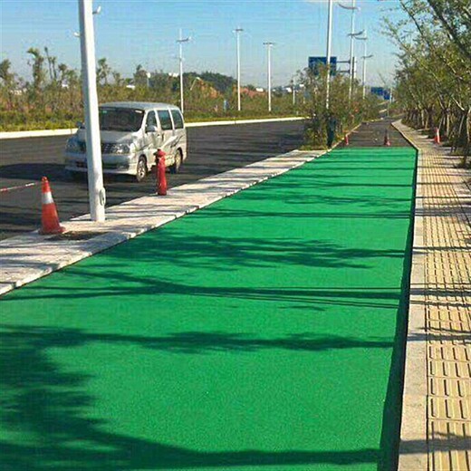 青島海綿城市透水混凝土景觀地坪，彩色路面廠家施工指導包驗收