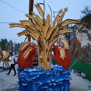 不銹鋼稻穗雕塑加工廠家
