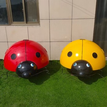 不銹鋼七星瓢蟲雕塑制作廠家