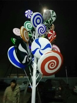 棒棒糖樹玻璃鋼雕塑制作廠家