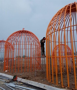 鐵藝景觀鳥籠雕塑加工廠家