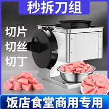 切肉机商用电动切丝切块切肉片家用小型全自动大功率不锈钢切片机