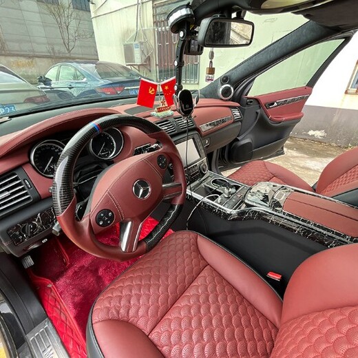 奔驰R320内饰改装翻新顶棚门板仪表台包覆改色塑料件翻新