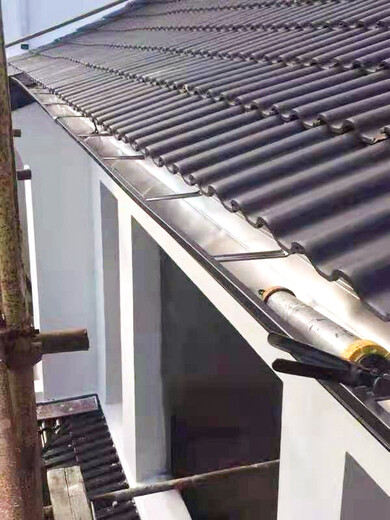 重庆别墅屋面铝合金成品檐槽金属排水管价格低