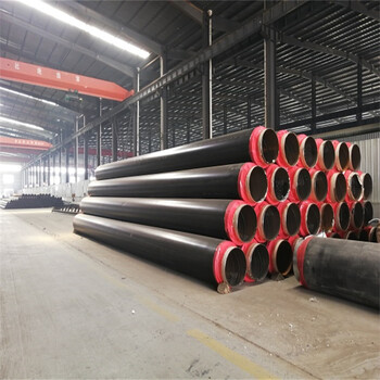 沧州保温钢管厂预制直埋保温钢管630保温钢管制作过程