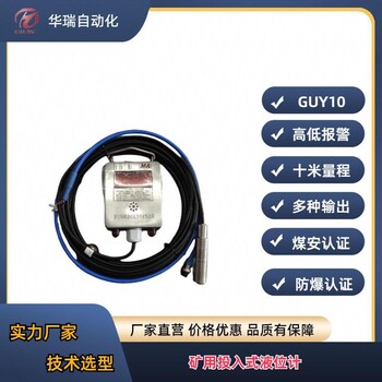 井下水位计GUY10投入式液位传感器4-20mA信号输出