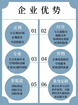 東莞鋰電池組海運紐約拼箱找保時運通中美電池專線貨代