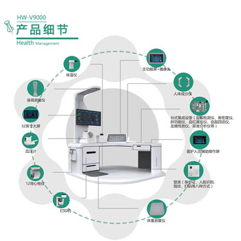 智能健康体检一体机体检中心健康小屋设备HW-V9000型