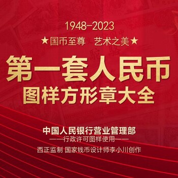國幣藝術(shù)之美套人民幣圖樣方形章大全