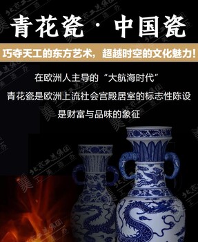 陶瓷世家《青花云龍紋象耳對瓶》海外遺珍當代復(fù)造項目