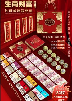 生肖財富》鈔幣郵典藏一冊集齊生肖郵幣鈔