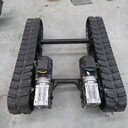 電動遙控履帶底盤價格工程橡膠履帶底盤全液壓履帶底盤