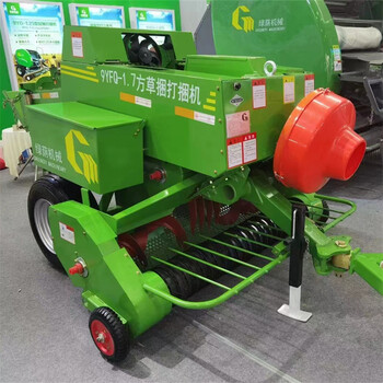 新款牧草秸秆方形打捆机拖拉机牵引的2.2米割的小方捆捆草机