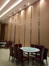 酒楼屏风隔断墙设计深圳赛勒尔90型防火板活动隔断吊轨推拉门