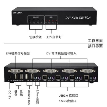 机房控制平台VGA8路音视频HDMIKVM切换器