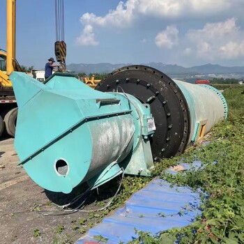 二手九成新2.2x7米高鋁襯板干式球磨機(jī)陶瓷磨