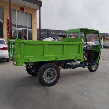 工程用柴油三輪車礦用翻斗自卸三輪車工地柴油三輪車