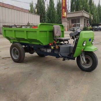 工程用柴油三輪車礦用翻斗自卸三輪車工地柴油三輪車