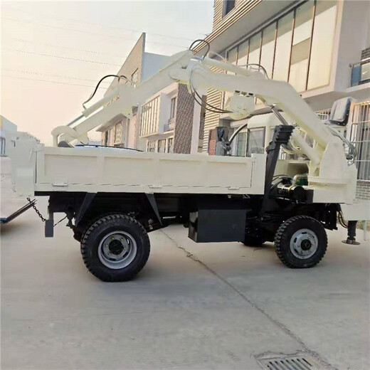 定制6噸隨車挖掘機農用挖溝運輸車10噸輪式隨車挖