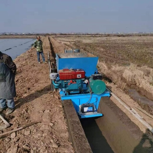 全自動水渠滑膜機渠道襯砌機農(nóng)田水渠邊溝滑模機
