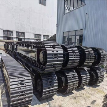 液壓馬達(dá)履帶底盤鉆井機(jī)鋼制履帶底盤工程鋼制履帶底盤