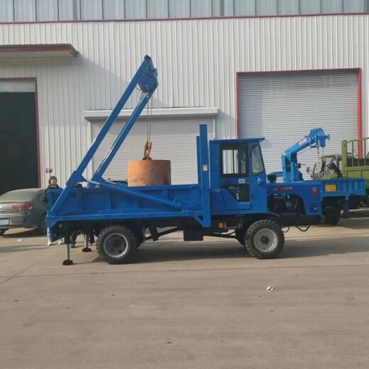喪事挖吊一體車棺材下葬挖坑吊裝一體機(jī)壽材吊運下葬車