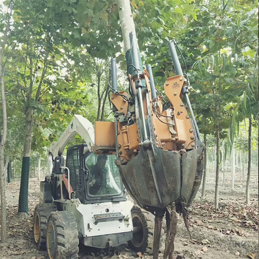 液压移树机园林四瓣式挖树机小型挖掘起树机铲树机