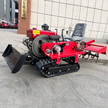 工業(yè)履帶式微耕機(jī)小型果園大棚旋耕機(jī)農(nóng)田旋耕松土機(jī)