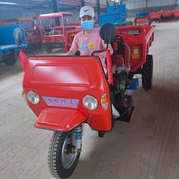 柴油自卸三輪車廠家簡易棚農(nóng)用三輪車定做工程三輪車