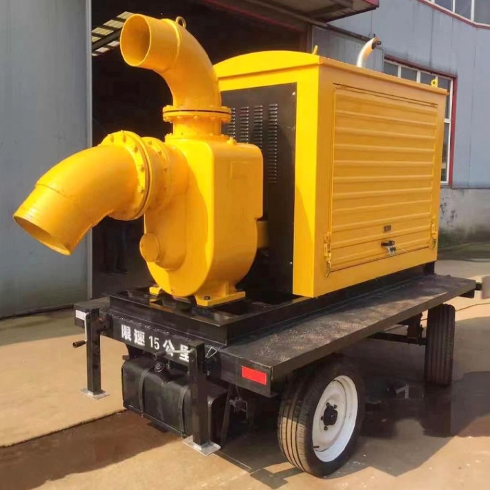 柴油机自吸泵大流量排水抢险柴油泵车移动防汛泵车