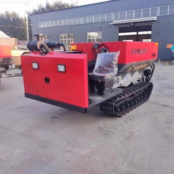 自走式履帶撒糞車水稻田施肥揚(yáng)糞車履帶撒糞車