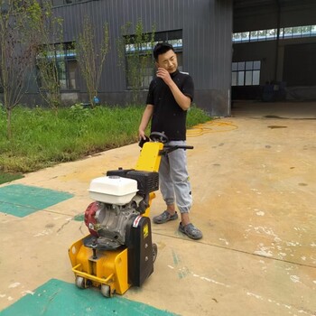 300型柴油銑刨機混凝土路面拉毛機手扶式地面翻新機