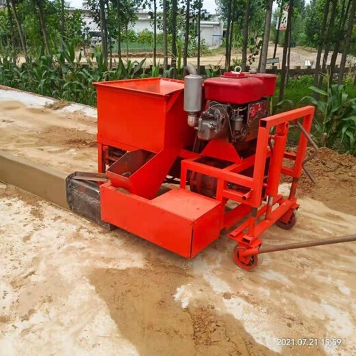 小型路緣石滑膜成型機(jī)全自動(dòng)路肩滑模機(jī)路邊石襯砌成型機(jī)