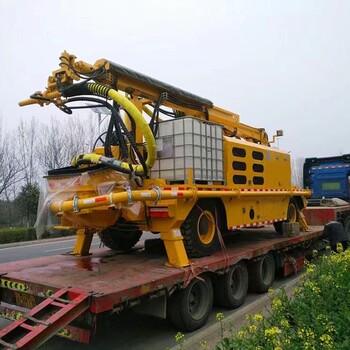 隧道混凝土濕噴機(jī)械手 工程底盤濕噴臺(tái)車 混凝土機(jī)械手濕噴臺(tái)車