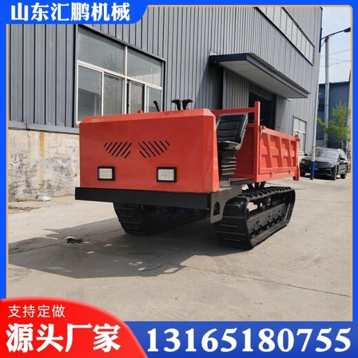 履帶運(yùn)輸車爬山虎全地形手扶農(nóng)用山地運(yùn)輸車果園全地形小履帶車