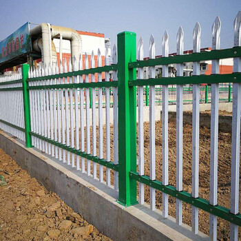 白银组装围墙锌钢护栏批发白银锌钢围墙护栏单价学校围墙铸铁