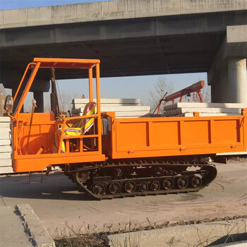 農用座駕式履帶運輸車小型履帶爬山虎廠家5噸全地形履帶自卸車