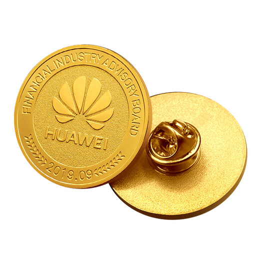 金屬logo徽標(biāo)定制企業(yè)集團(tuán)年會胸章銅材料徽章定做工廠