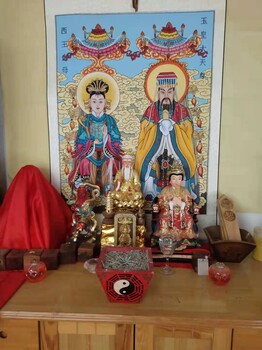 手繪家族個(gè)人供奉家譜神像畫寺廟道觀背景墻壁畫
