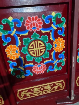 手繪古建筑彩繪之寺廟室內(nèi)彩繪