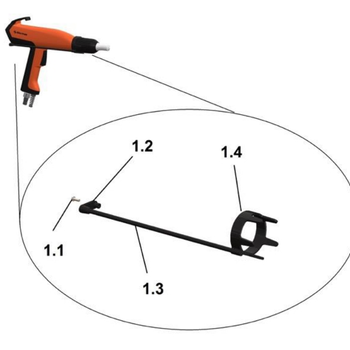 轶川手动静电粉末喷枪集电星轶川手动喷枪配件