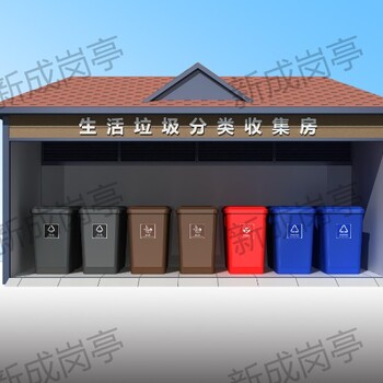 赣州定南县垃圾房批发-社区垃圾分类房款式多样-垃圾房安装