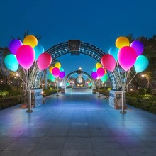 网红气球灯户外景观装饰灯街道广场公园草坪亮化发光泡泡球插地灯夏桐工厂