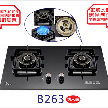 超猛火嵌入式燃?xì)庠铒w機(jī)爐頭熱電偶熄保家用雙灶高性價比灶具廠家