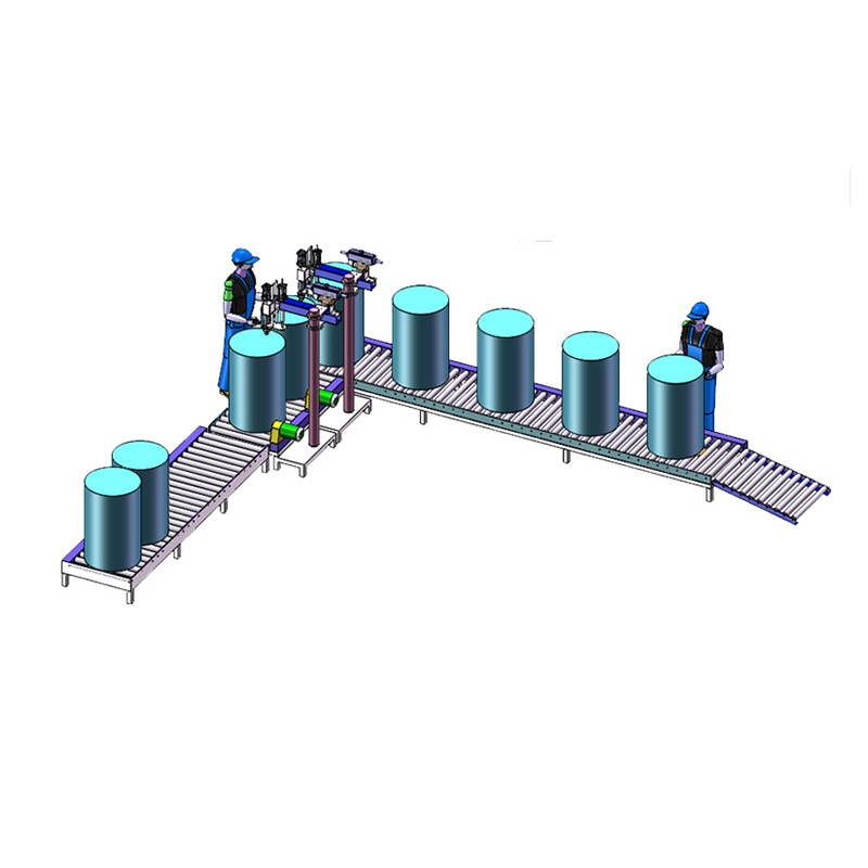 200升全自动压盖机,油漆涂料压盖机