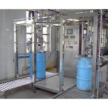 印刷油桶裝機,200L液壓升降桶裝機